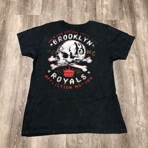 Vintage Affliction Men’s Affliction American Customs Y2K Logo T-Shirt Xlarge